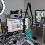 Podcasting setup with Sennheiser