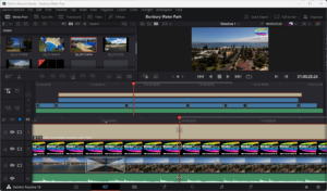 DaVinci Resolve Cut Page Window