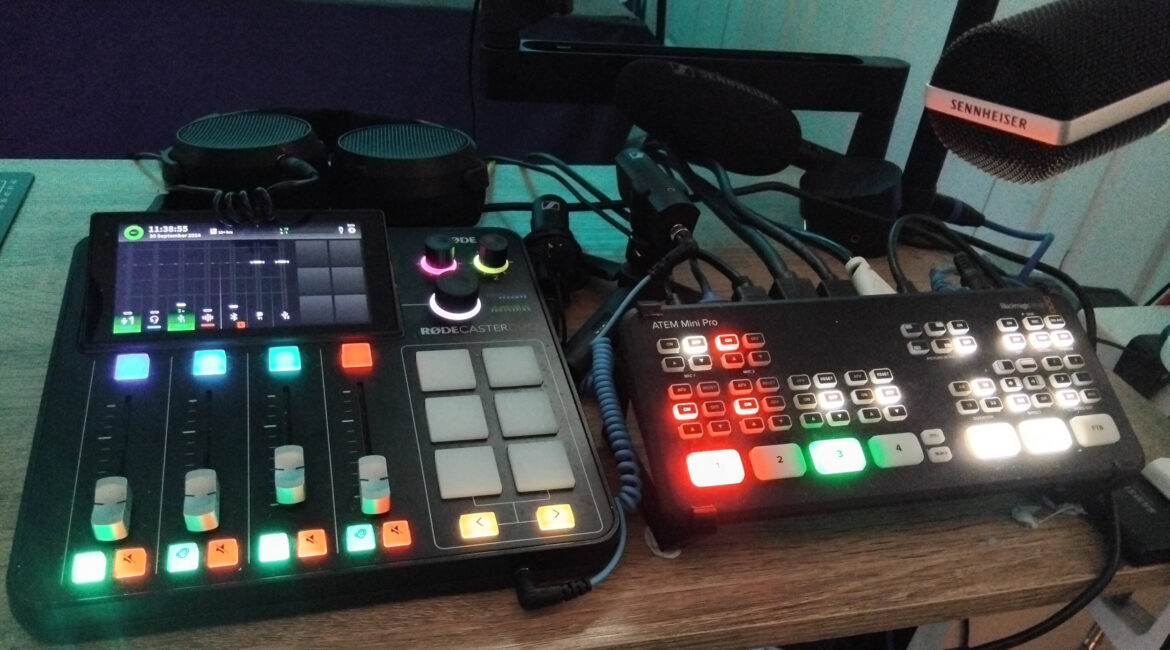 Blackmagic ATEM Mini Pro and RODECaster Duo