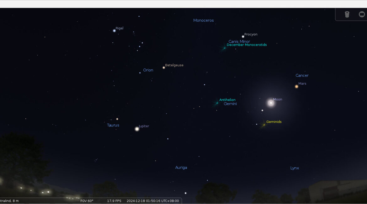 My Current Night Sky - Stellarium