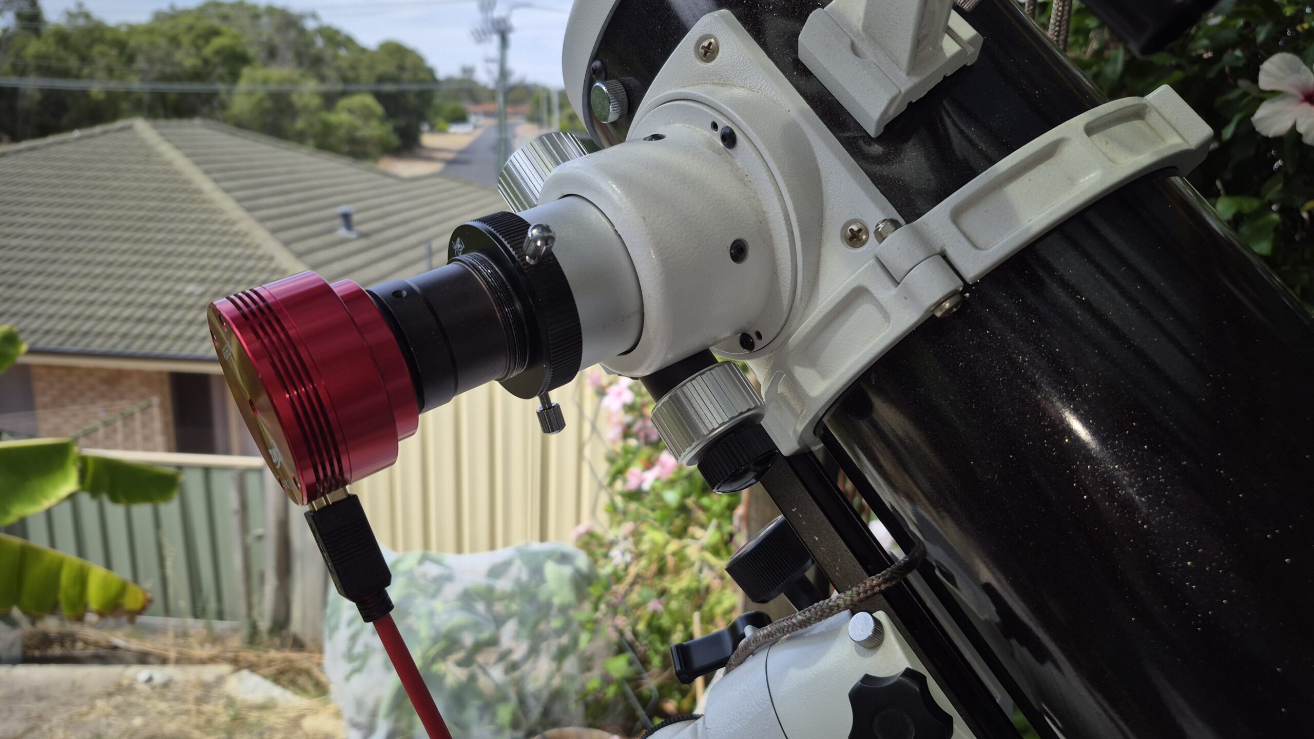 ZWO Planetary Camera Model 662 inserted in telescope