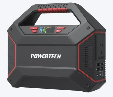 Powertech Portable 155W Power Centre with 100W Inverter and Digital Display