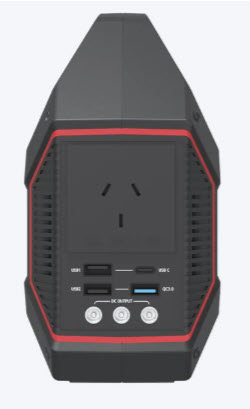Powertech Portable 155W Power Centre with 100W Inverter and Digital Display