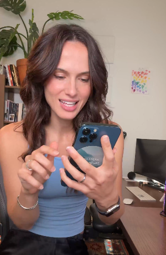 Adobe Premiere on an iPhone