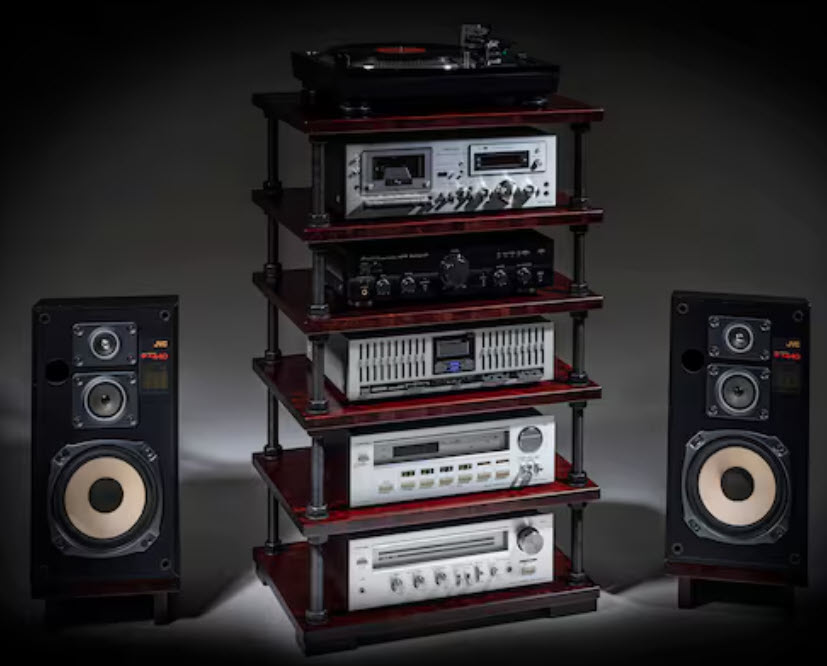 Modular Rack of Stereo Components