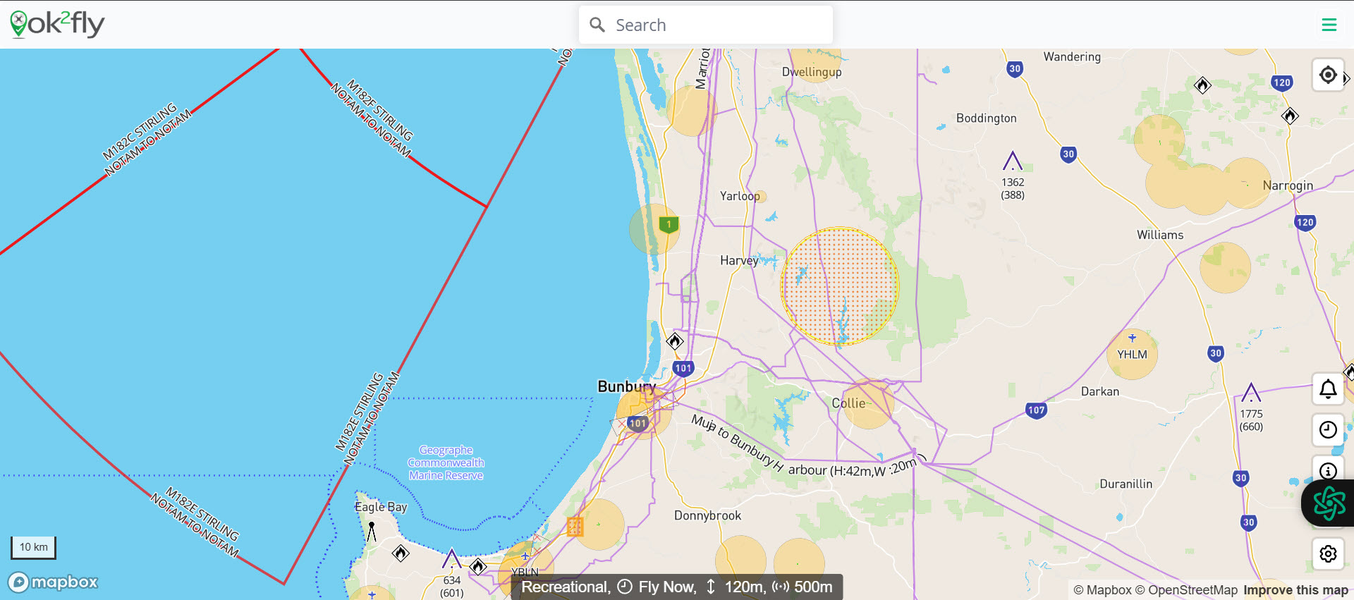 Bunbury Airspace