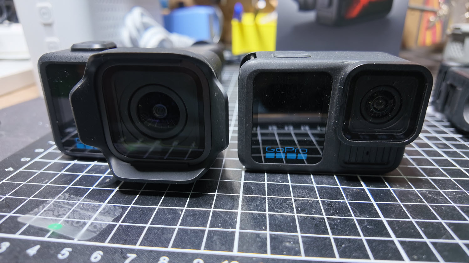 GoPro Mission 1 Pro alongside a GoPro Hero 13