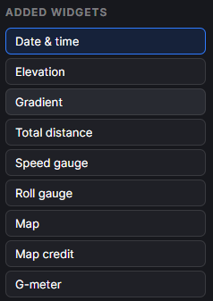 Widgets